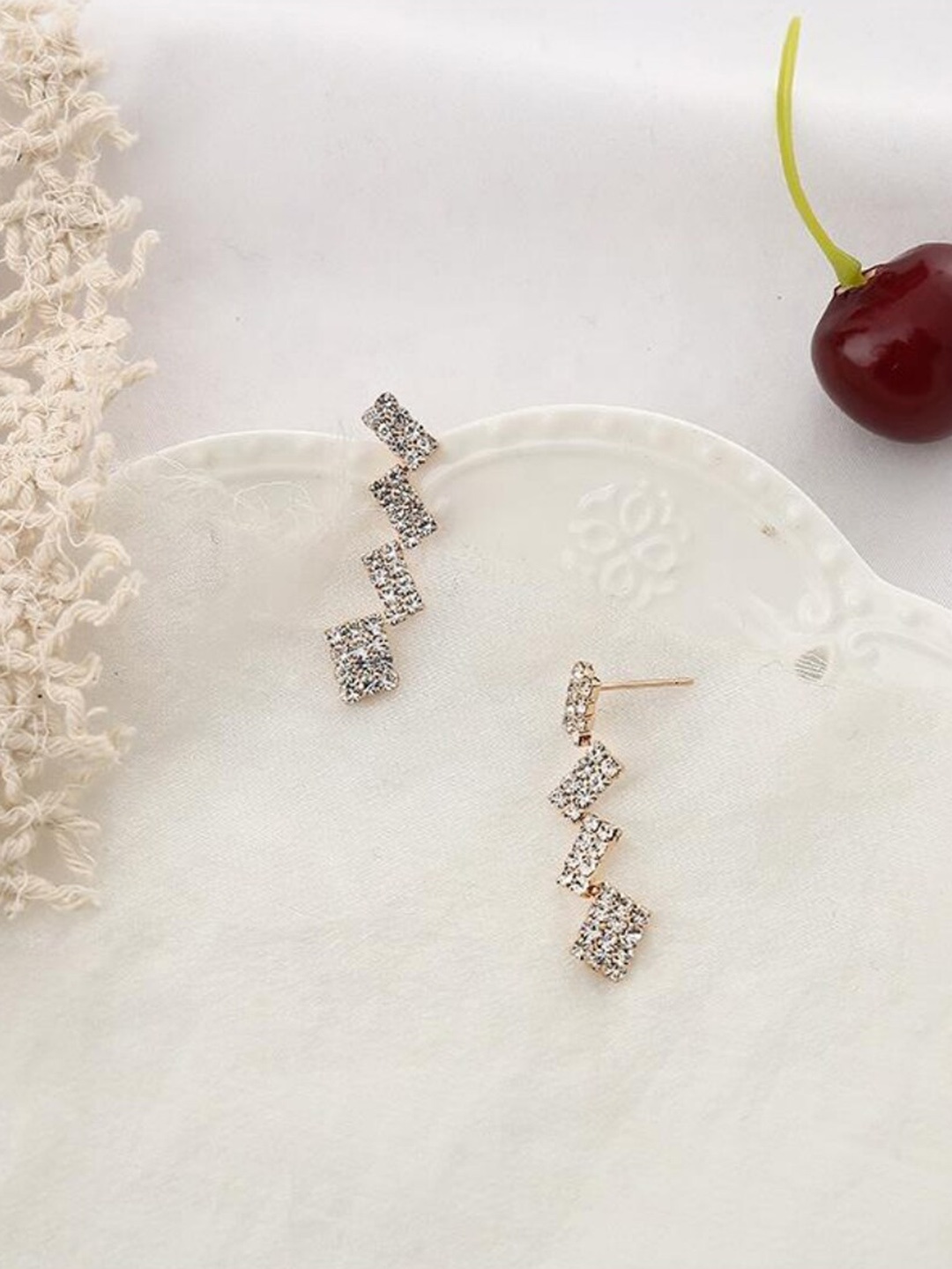 

SALTY Contemporary Drop Earrings, Gold