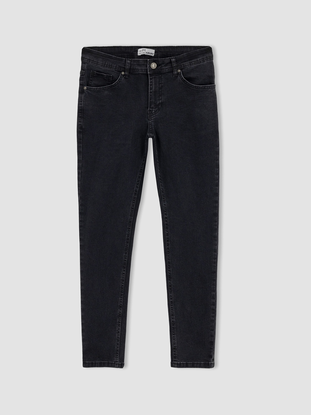 

DeFacto Men Mid-Rise Regular Jeans, Black