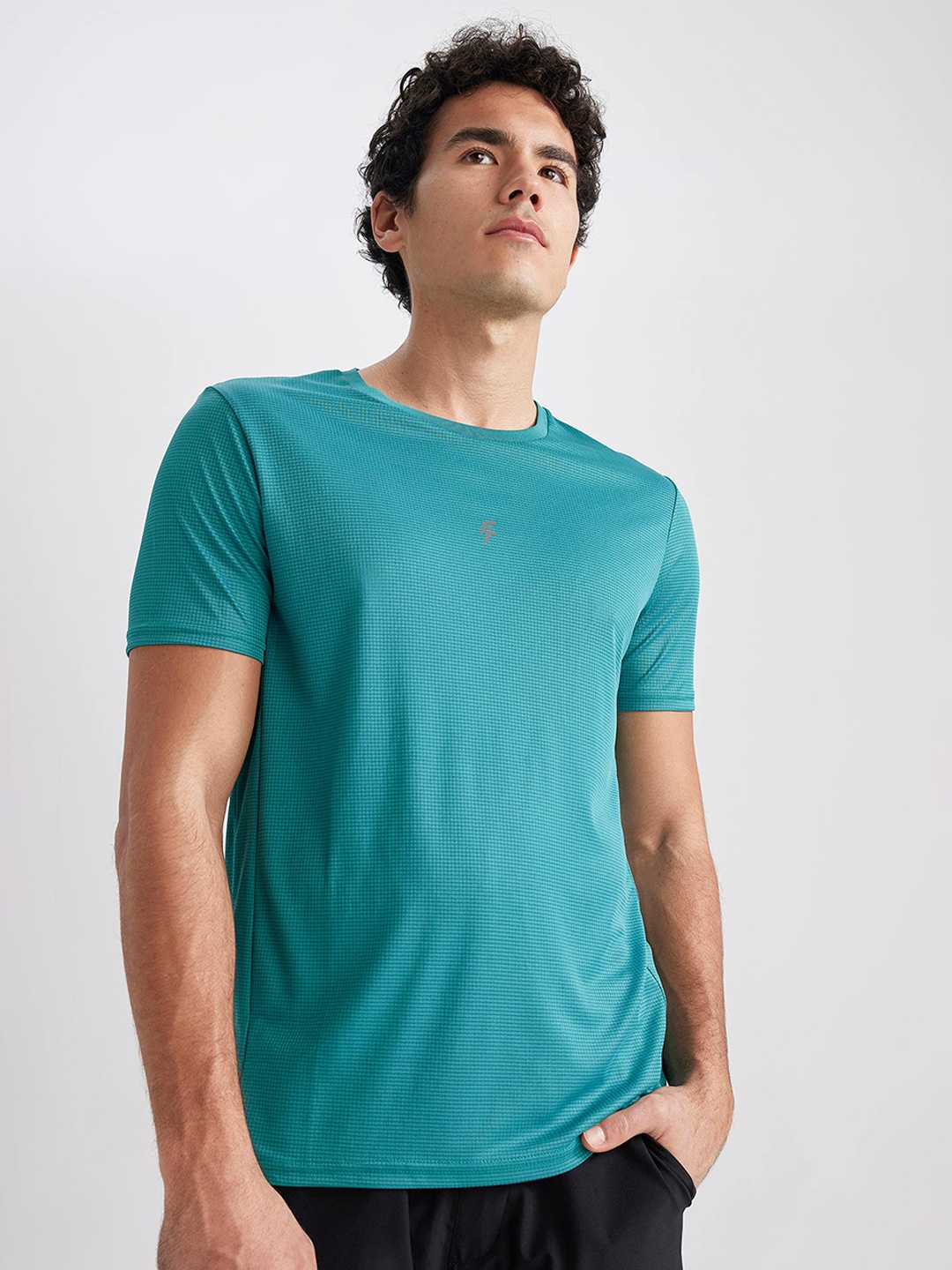 

DeFacto Round Neck Regular Fit T-shirt, Green