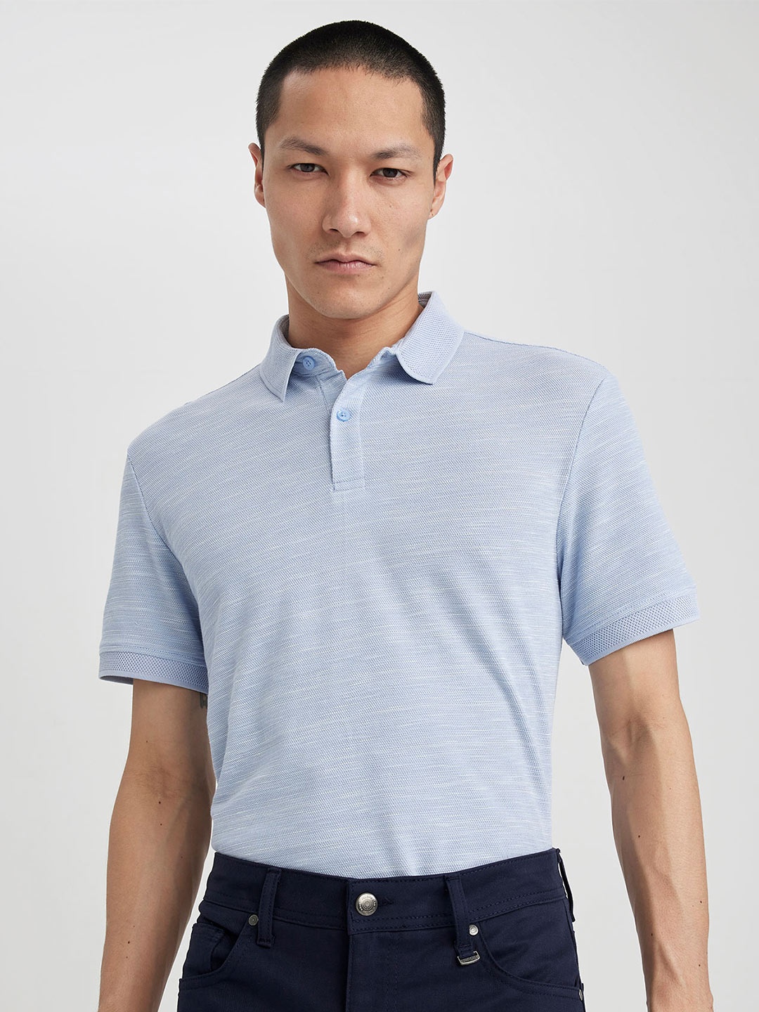 

DeFacto Polo Collar Short Sleeves T-shirt, Blue