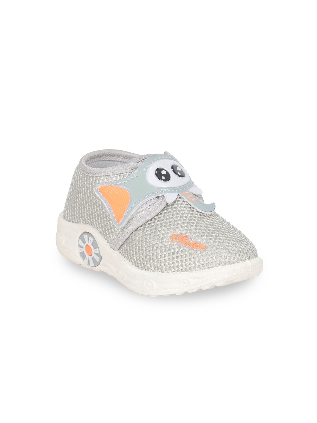 

Lil Lollipop Kids Round Toe Velcro Slip On Sneakers, Grey