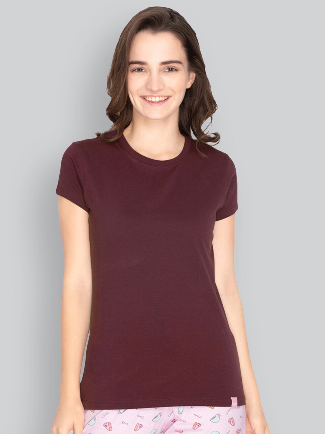 

LYRA Cotton Bio Finish Lounge T-shirt, Maroon