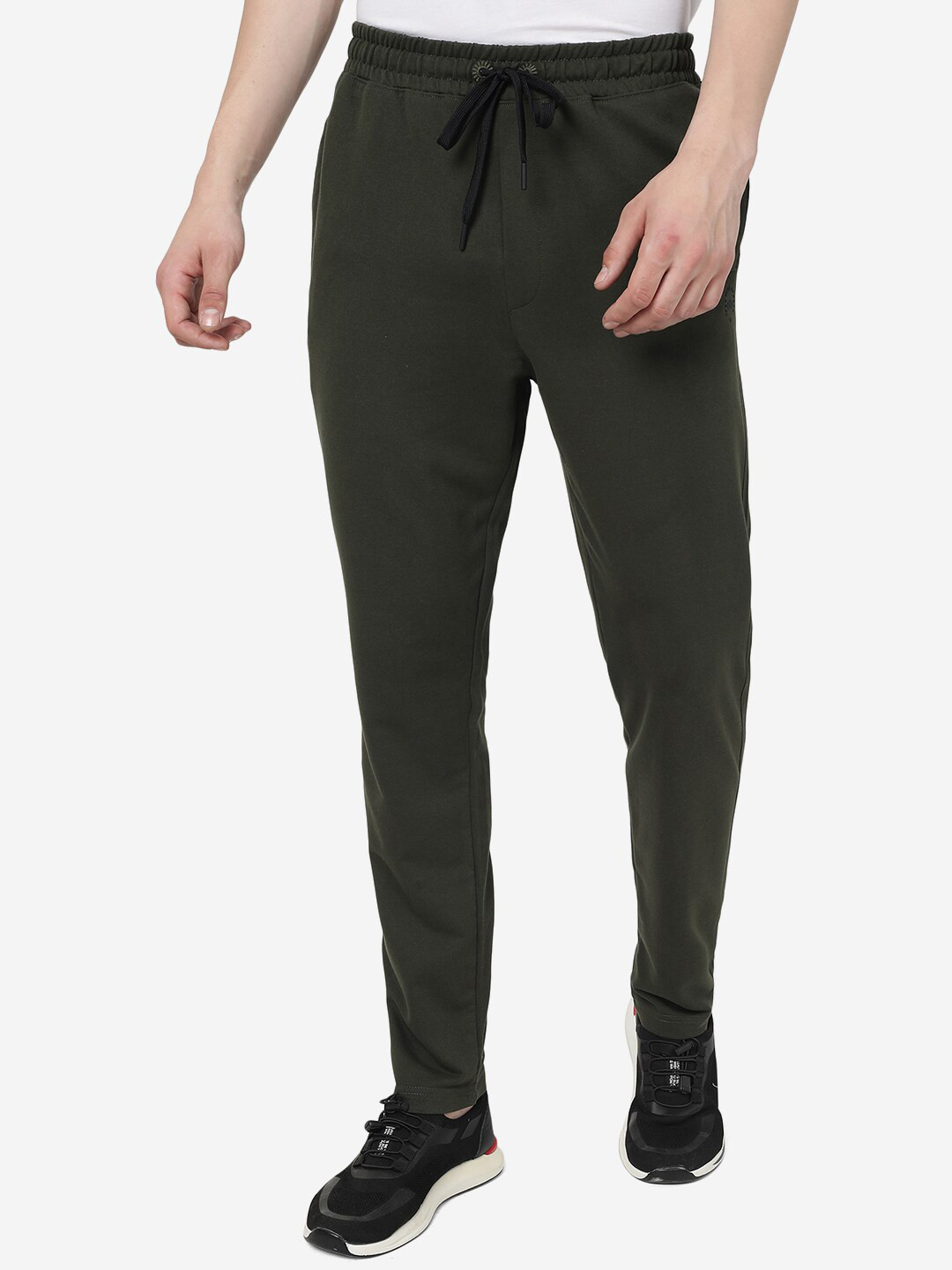 

JADE BLUE Men Regular Fit Cotton Track Pants, Olive