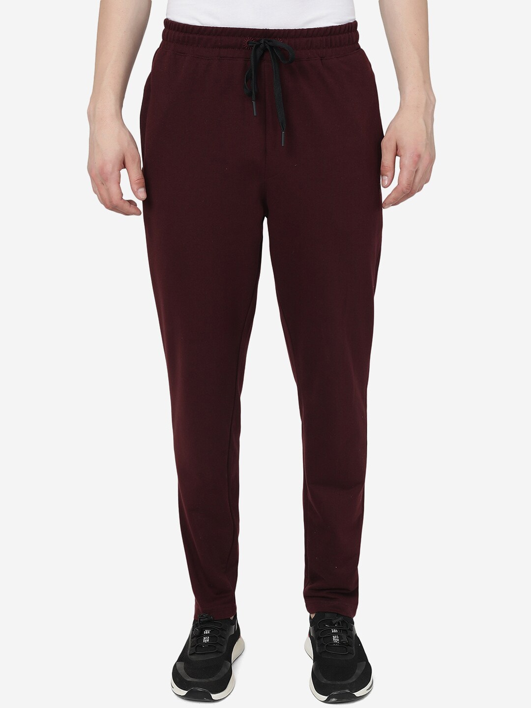 

JADE BLUE Men Regular Fit Cotton Track Pants, Maroon