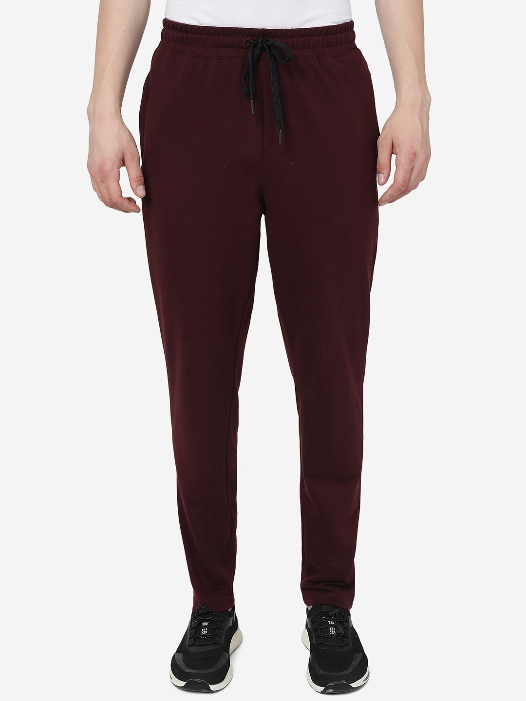 

JADE BLUE Men Regular Fit Cotton Track Pants, Maroon