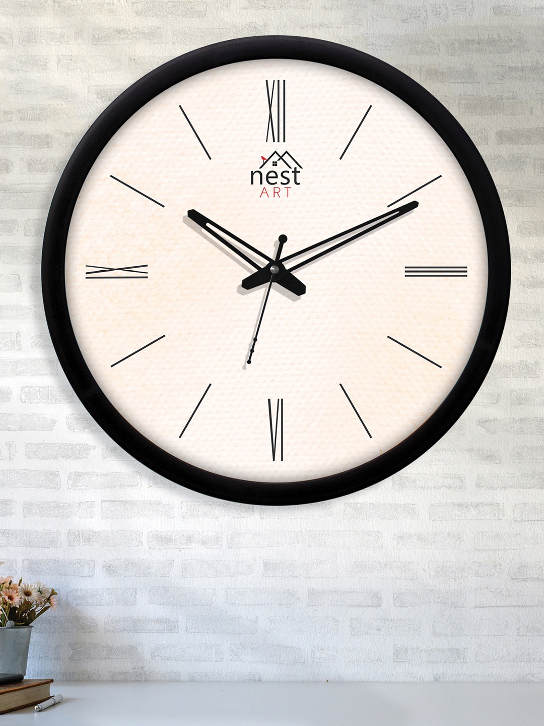 

nest ART White & Black Contemporary Wall Clock