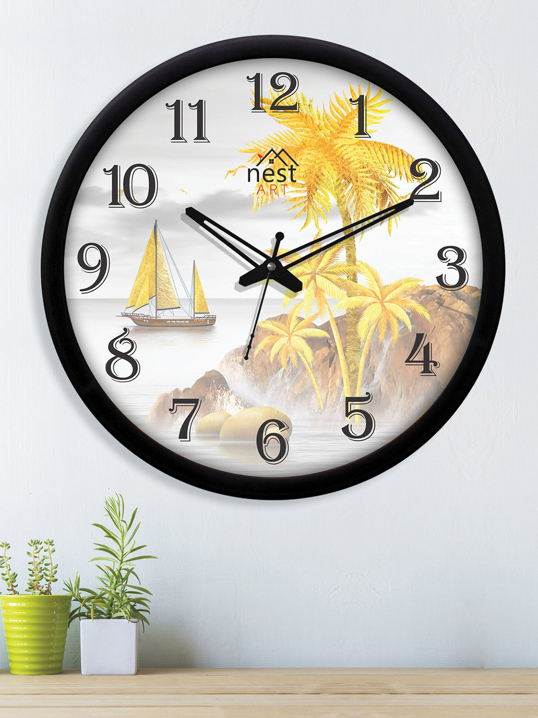 

nest ART Black & White Printed Contemporary Wall Clock