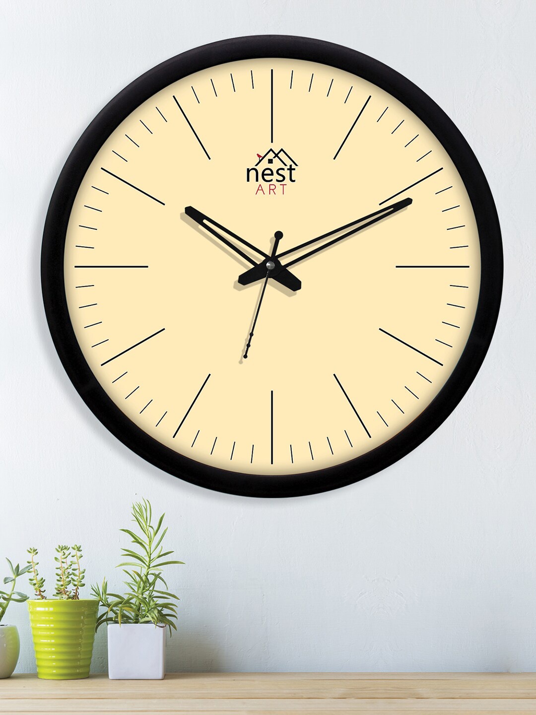 

nest ART Black & Yellow Contemporary Wall Clock