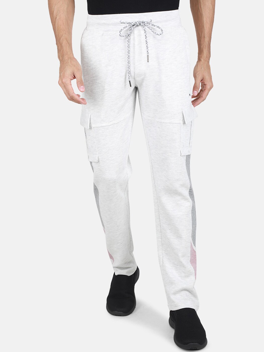 

Monte Carlo Men Regular Fit Cotton Track Pants, Off white