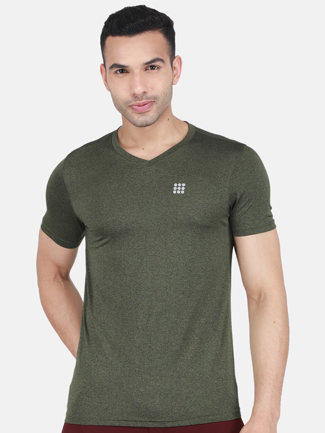 

rock.it V-Neck Casual T-shirt, Olive