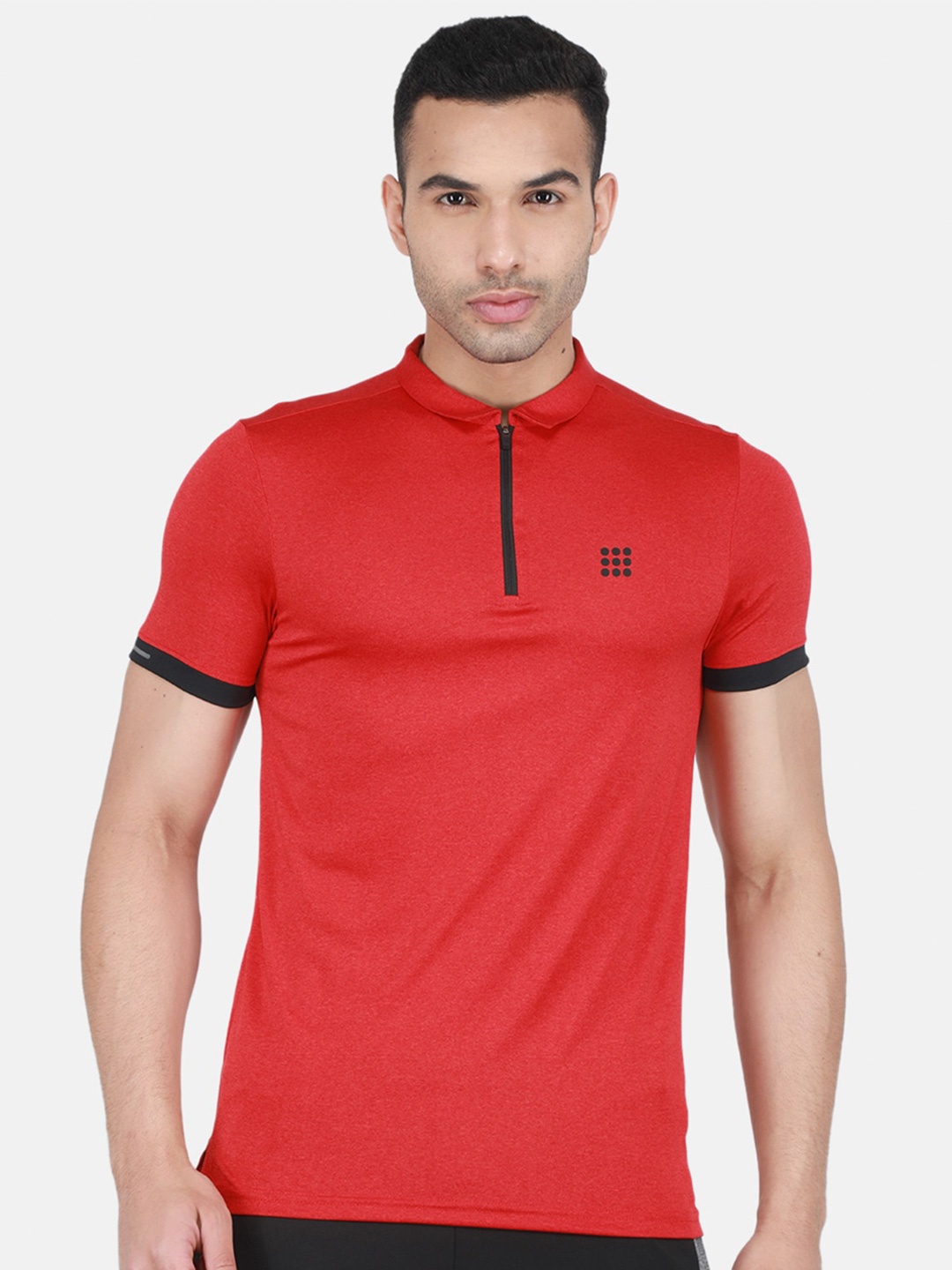 

rock.it Polo Collar T-shirt, Red