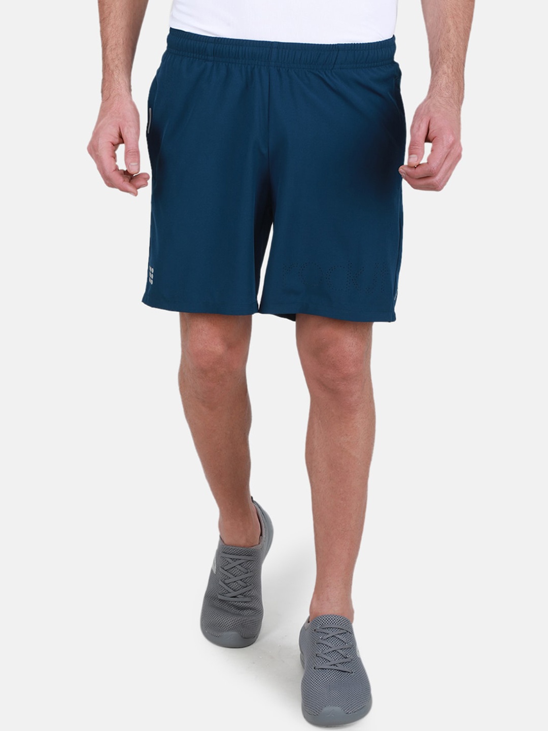 

rock.it Men Mid-Rise Sports Shorts, Teal