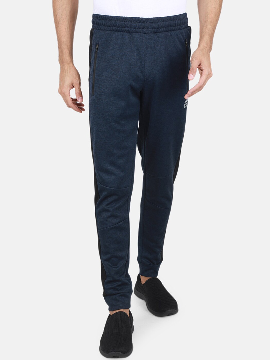 

rock.it Men Mid Rise Slim Fit Jogger, Navy blue