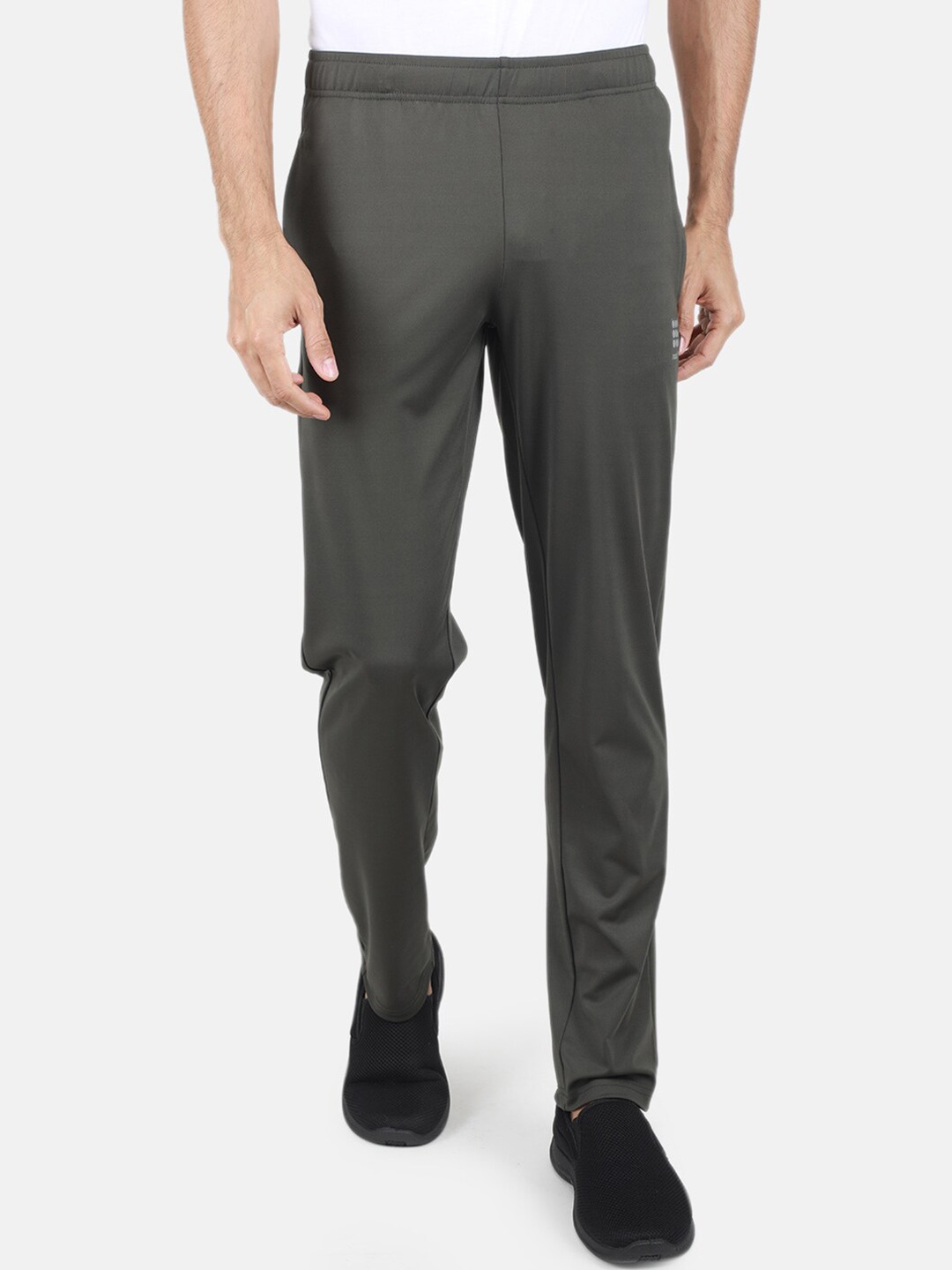 

rock.it Men Mid Rise Regular Fit Track Pants, Olive