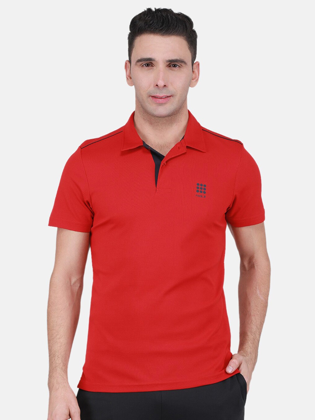 

rock.it Polo Collar Slim Fit T-Shirt, Red