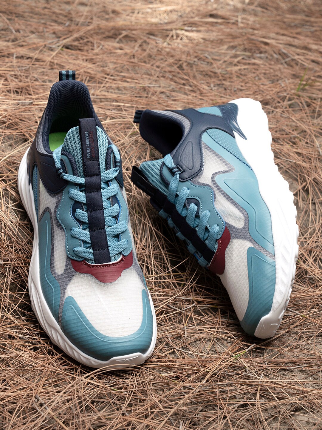 Red Tape Men Comfortable & Slip-Resistant Textile Walking Shoes, Blue