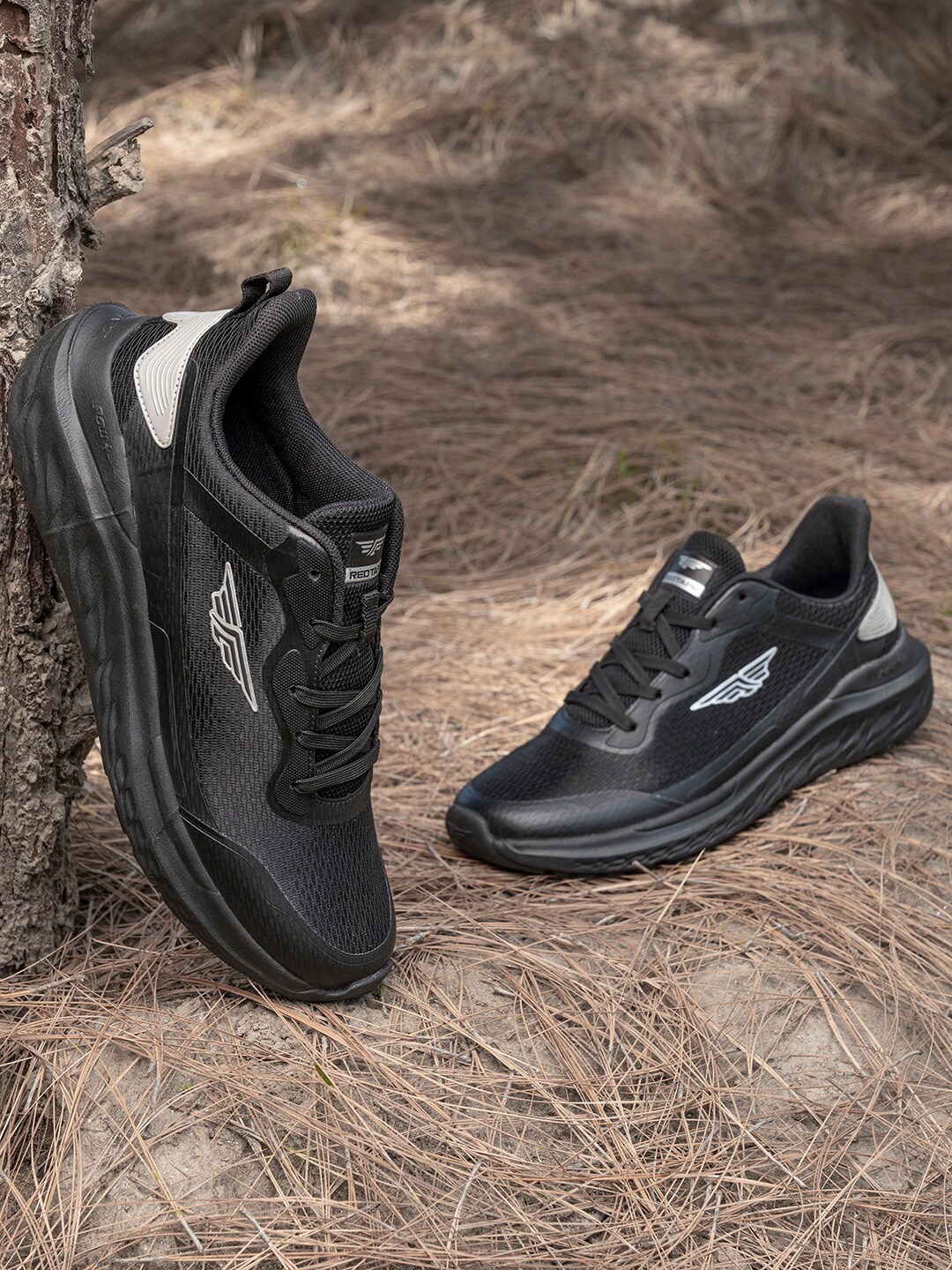 

Red Tape Men Textile Walking Sports Shoes, Black