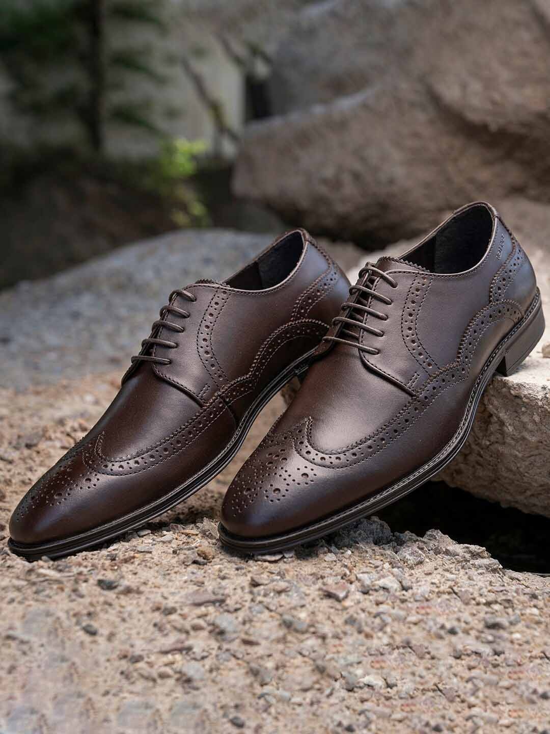 

Red Tape Men Leather Formal Derbys, Brown