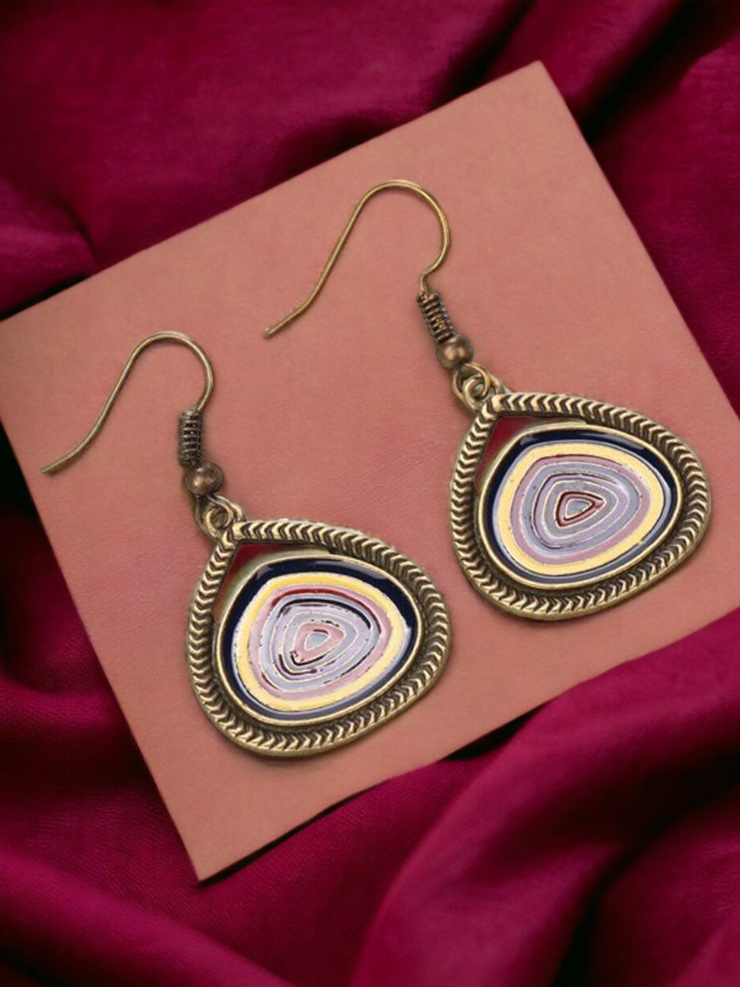 

HOT AND BOLD Gold-Plated Circular Drop Earrings
