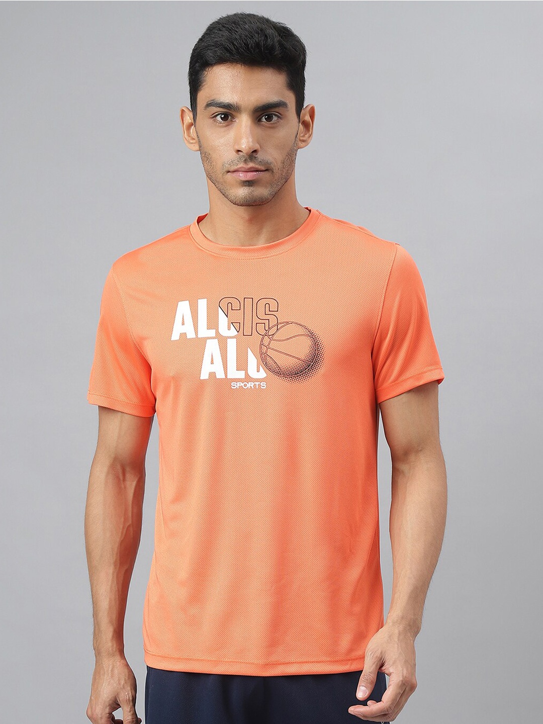 

Alcis Anti-Static Slim-Fit Round Neck Training T-Shirt, Orange