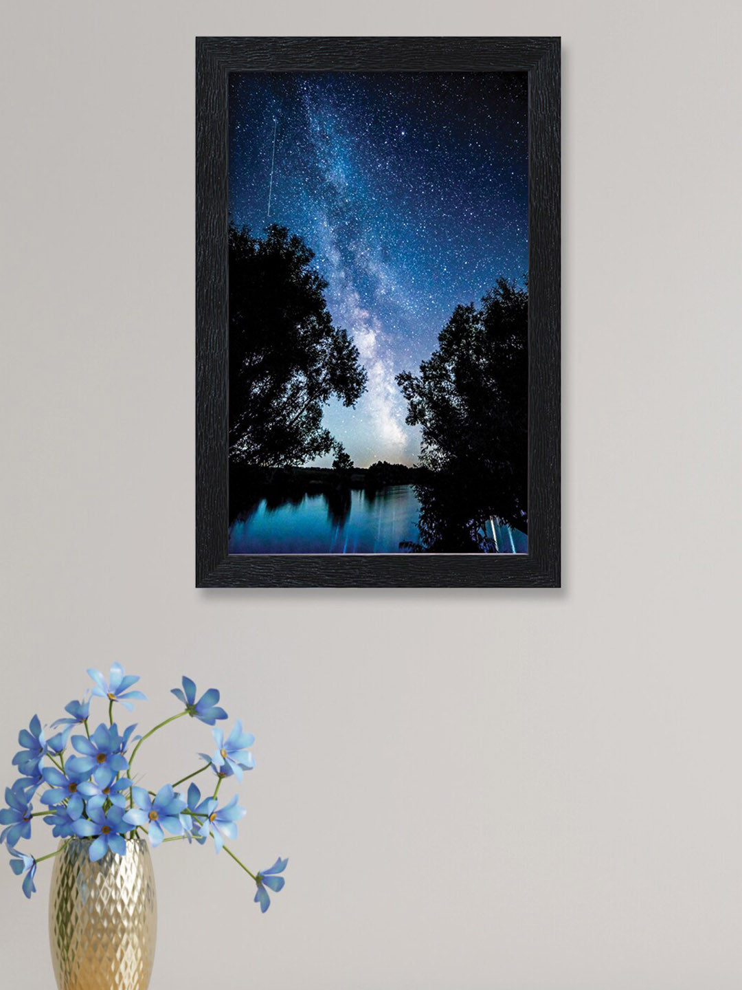 

nest ART Printed Framed Wall Painting, Blue