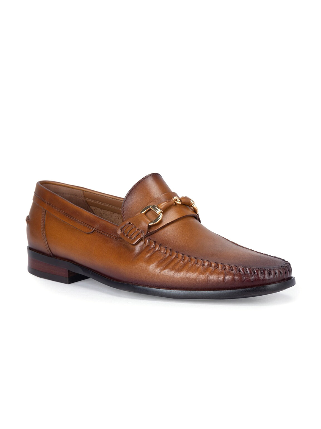 

ROSSO BRUNELLO Men Leather Slip-On Loafers, Tan