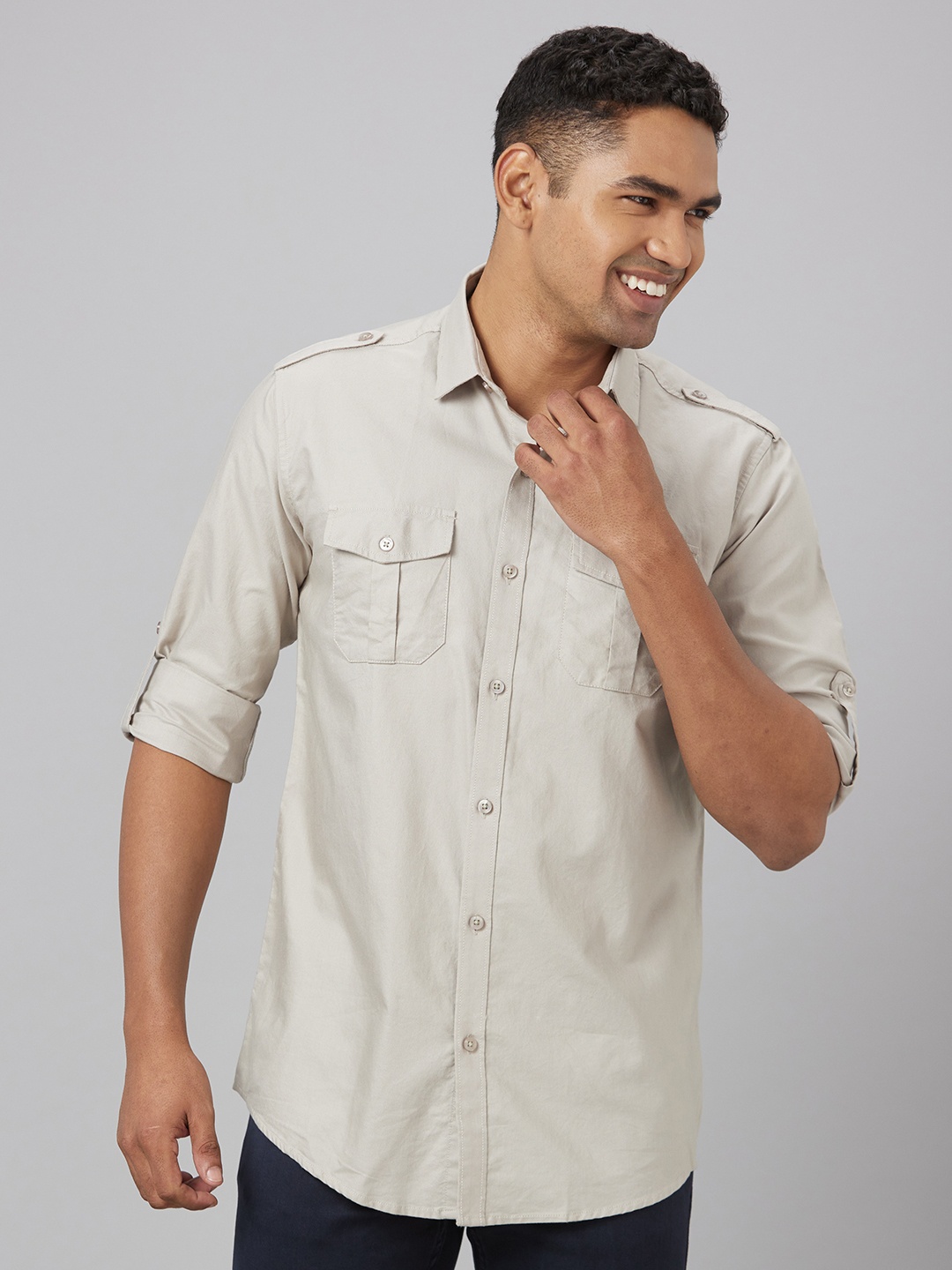 

Pontiac Casual Cotton Linen Shirt, Khaki