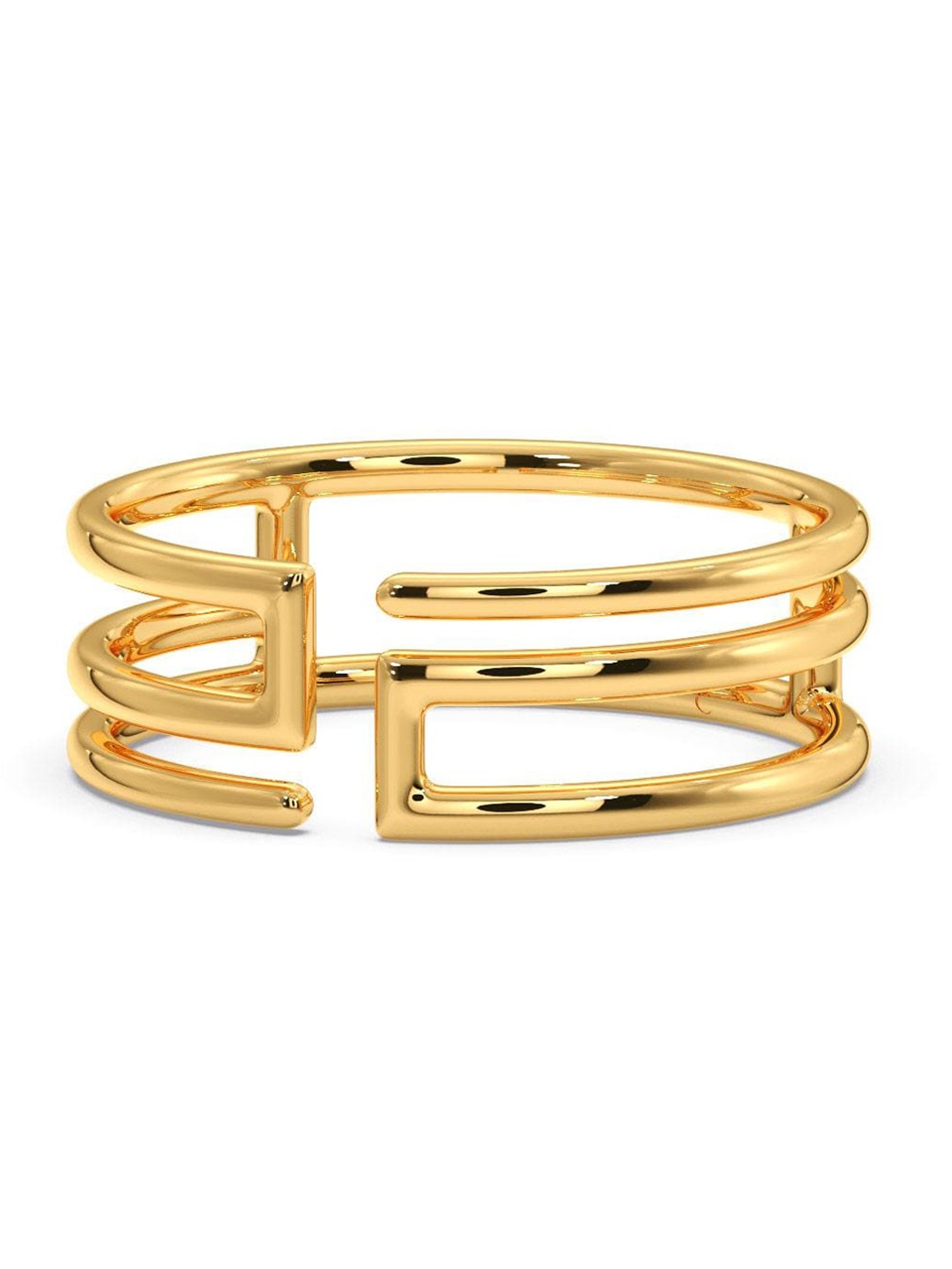 

CANDERE A KALYAN JEWELLERS COMPANY 18KT BIS Hallmark Gold Finger Ring-2.76gm