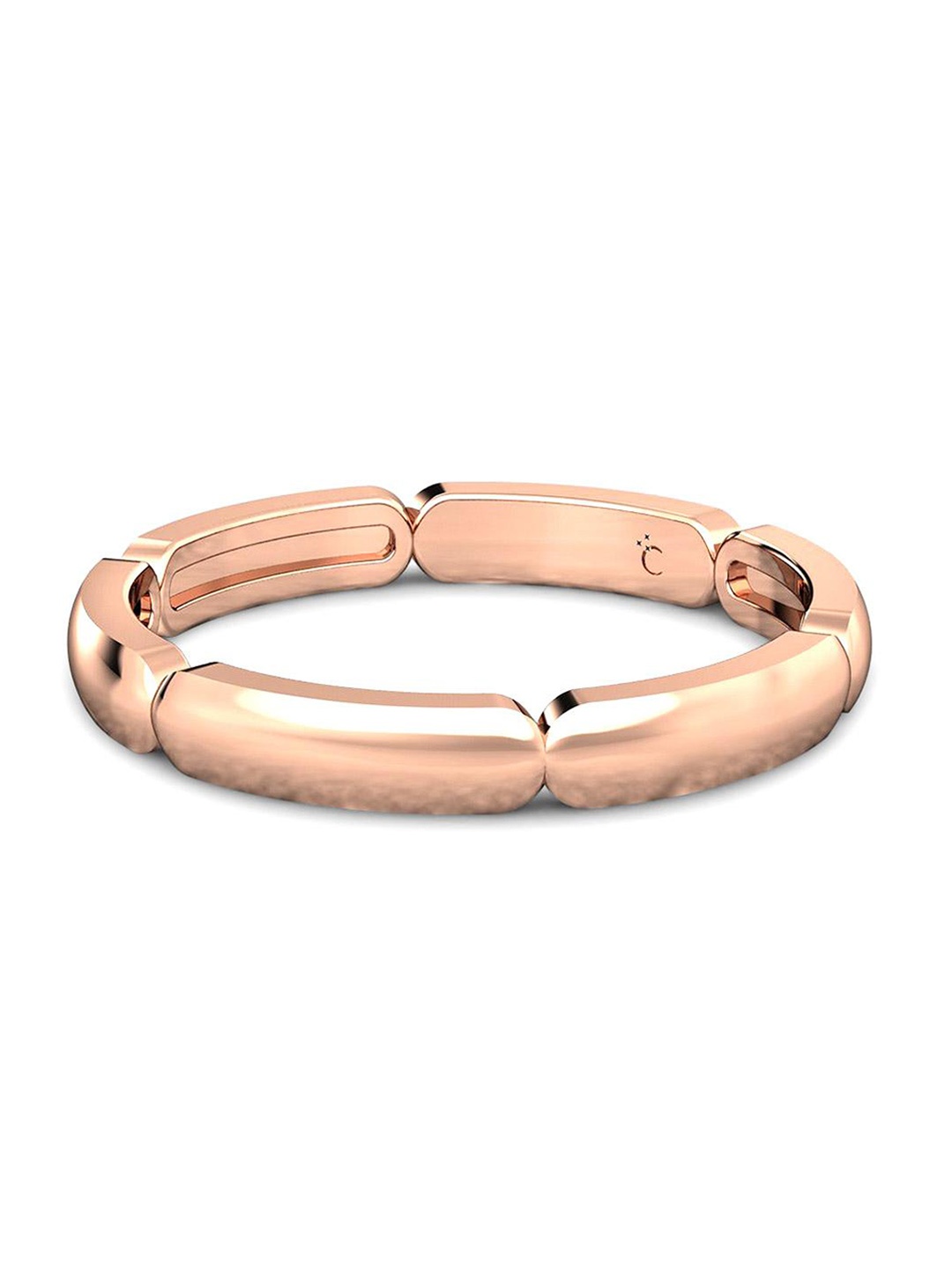 

CANDERE A KALYAN JEWELLERS COMPANY 18KT BIS Hallmark Rose Gold Finger Ring-2.2gm