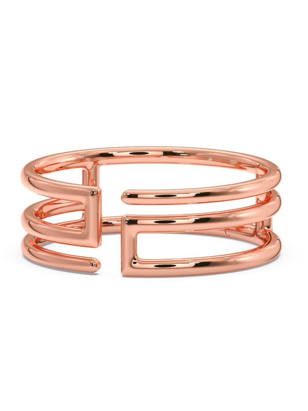 

CANDERE A KALYAN JEWELLERS COMPANY 18KT BIS Hallmark Rose Gold Finger Ring-2.85gm