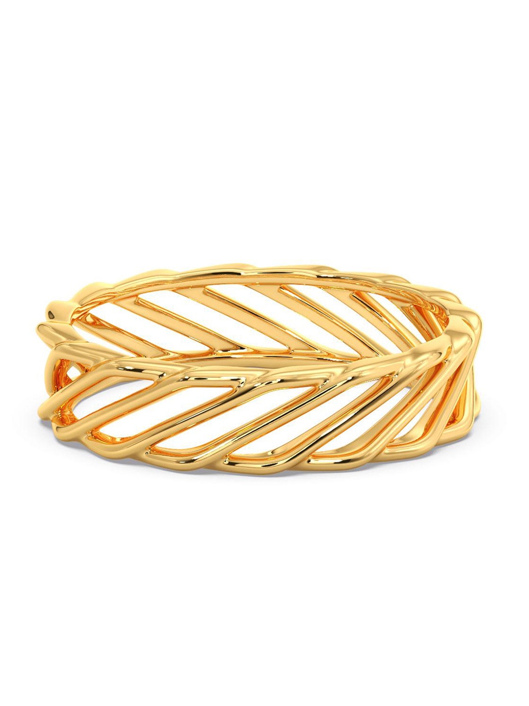 

CANDERE A KALYAN JEWELLERS COMPANY 18KT BIS Hallmark Gold Finger Ring-2.33gm