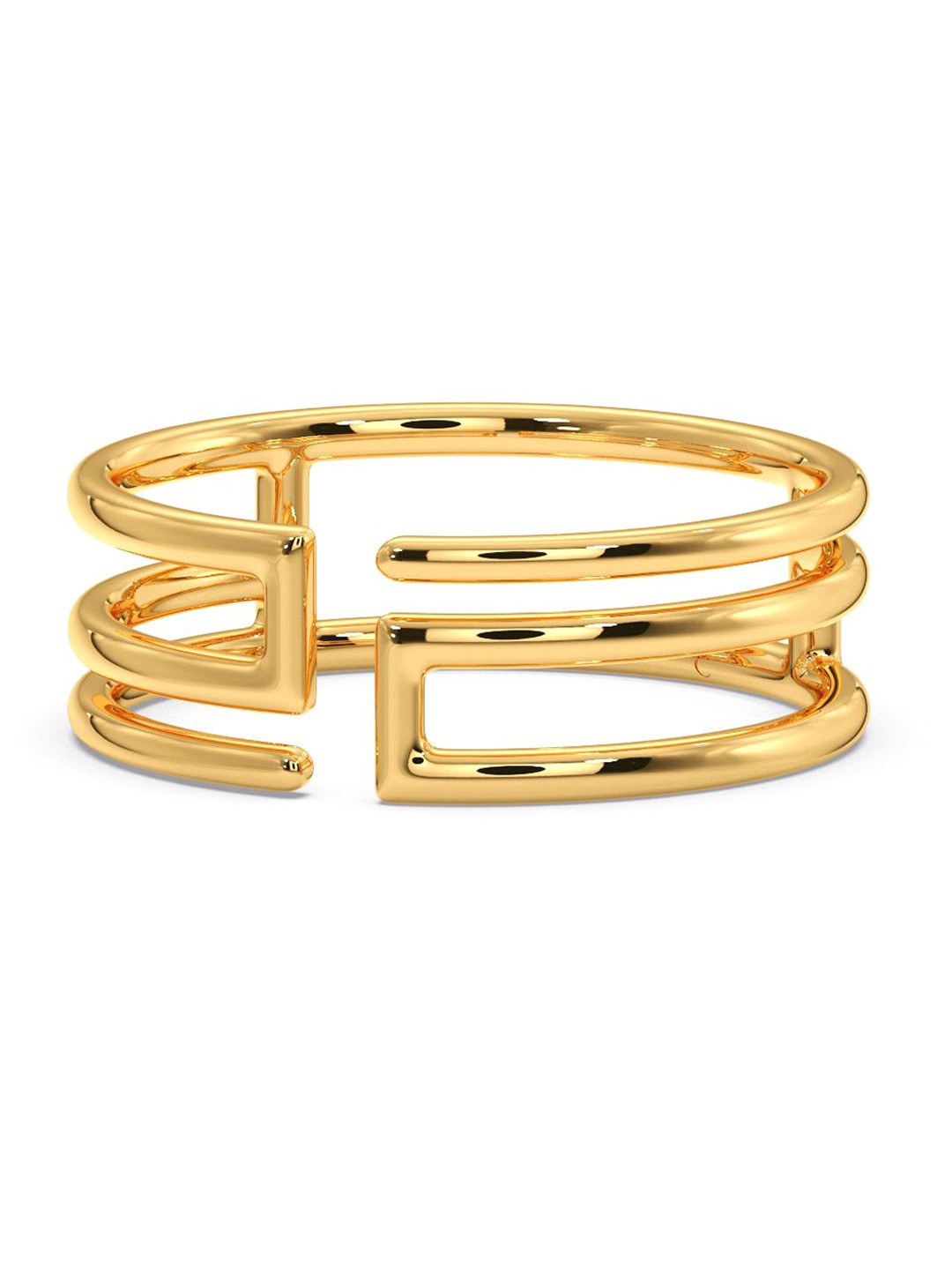 

CANDERE A KALYAN JEWELLERS COMPANY 18KT BIS Hallmark Gold Finger Ring-2.66gm