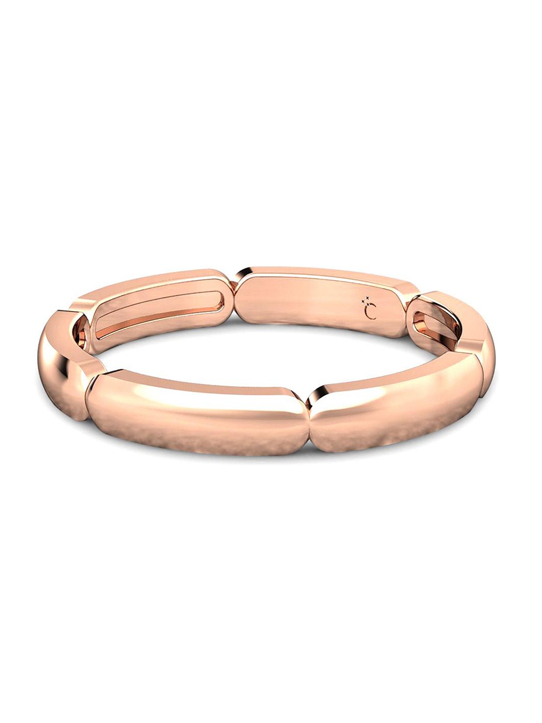 

CANDERE A KALYAN JEWELLERS COMPANY 18KT BIS Hallmark Rose Gold Finger Ring-2.31gm