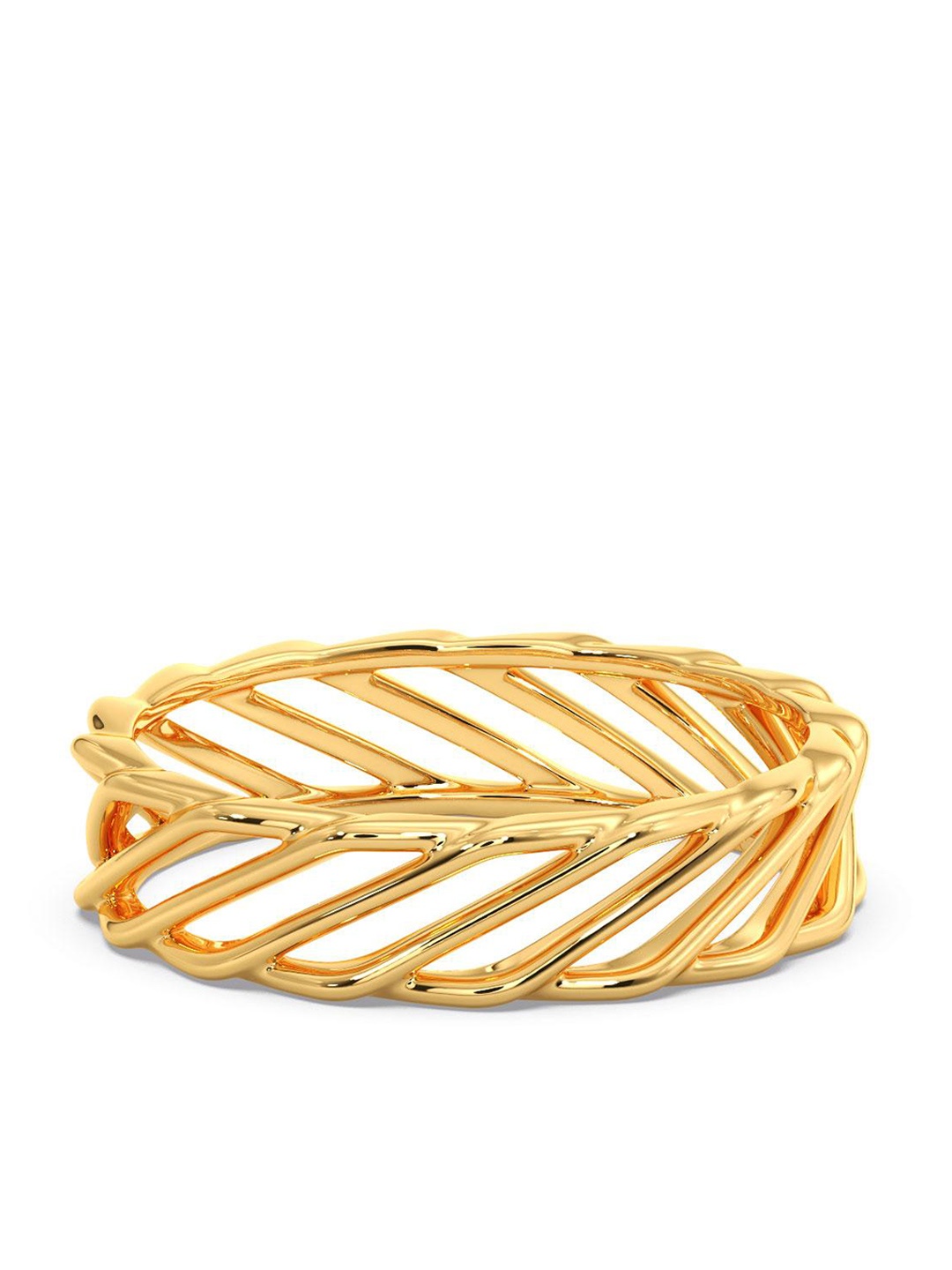 

CANDERE A KALYAN JEWELLERS COMPANY 14KT BIS Hallmark Gold Finger Ring-2.16gm