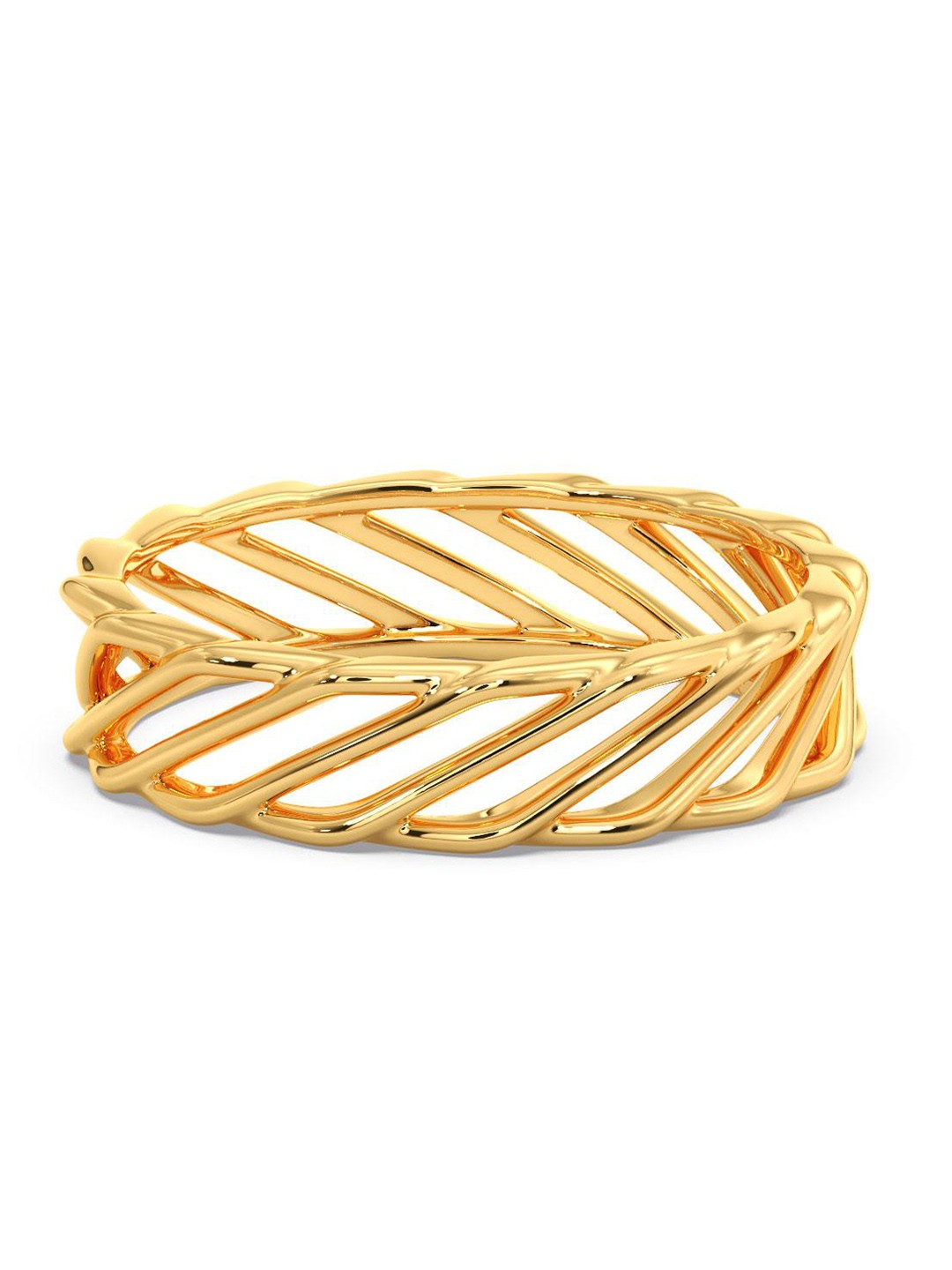 

CANDERE A KALYAN JEWELLERS COMPANY 18KT BIS Hallmark Gold Finger Ring-2.2gm