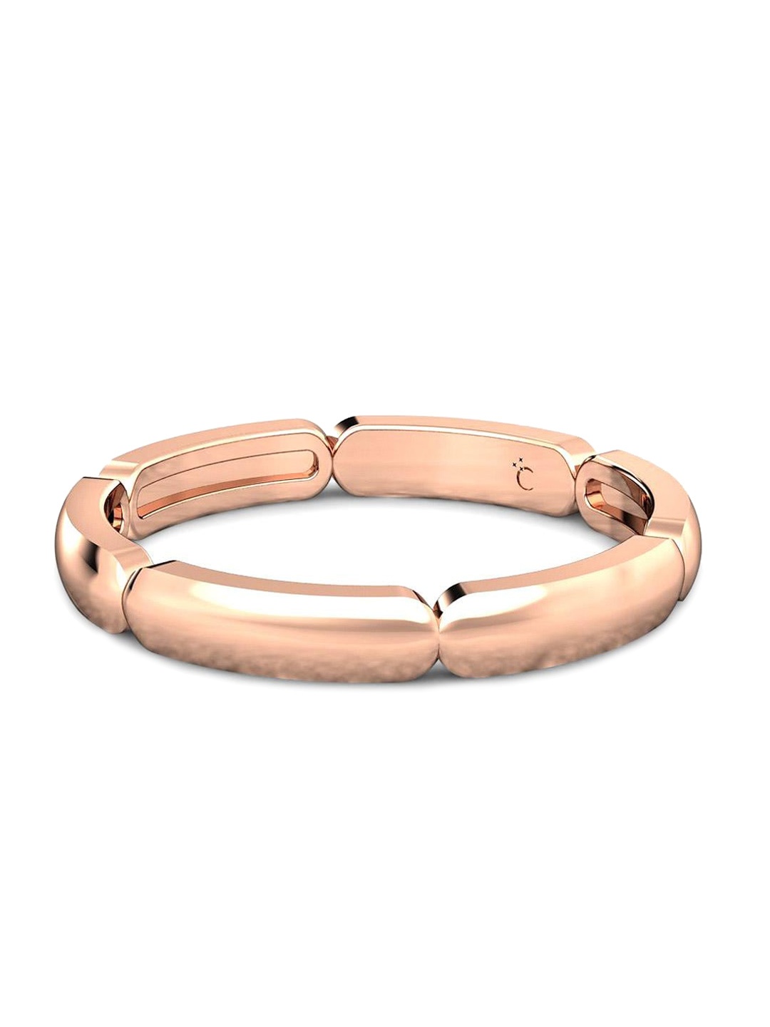 

CANDERE A KALYAN JEWELLERS COMPANY 14KT BIS Hallmark Rose Gold Ring-1.95gm