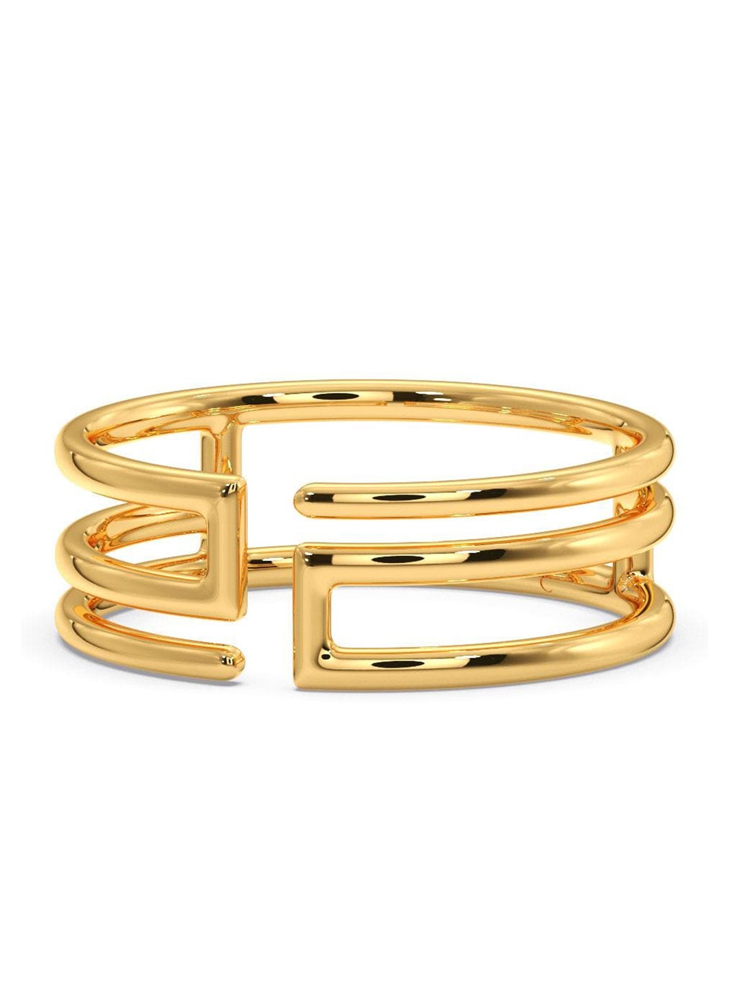 

CANDERE A KALYAN JEWELLERS COMPANY 18KT BIS Hallmark Gold Finger Ring-2.96 g