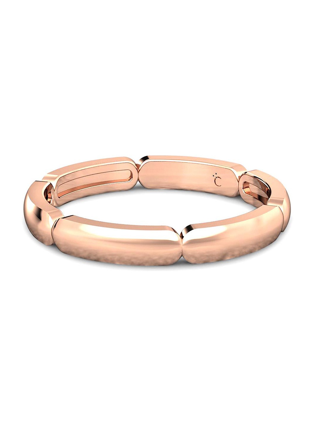 

CANDERE A KALYAN JEWELLERS COMPANY 18KT BIS Hallmark Rose Gold Finger Ring-2.08 g