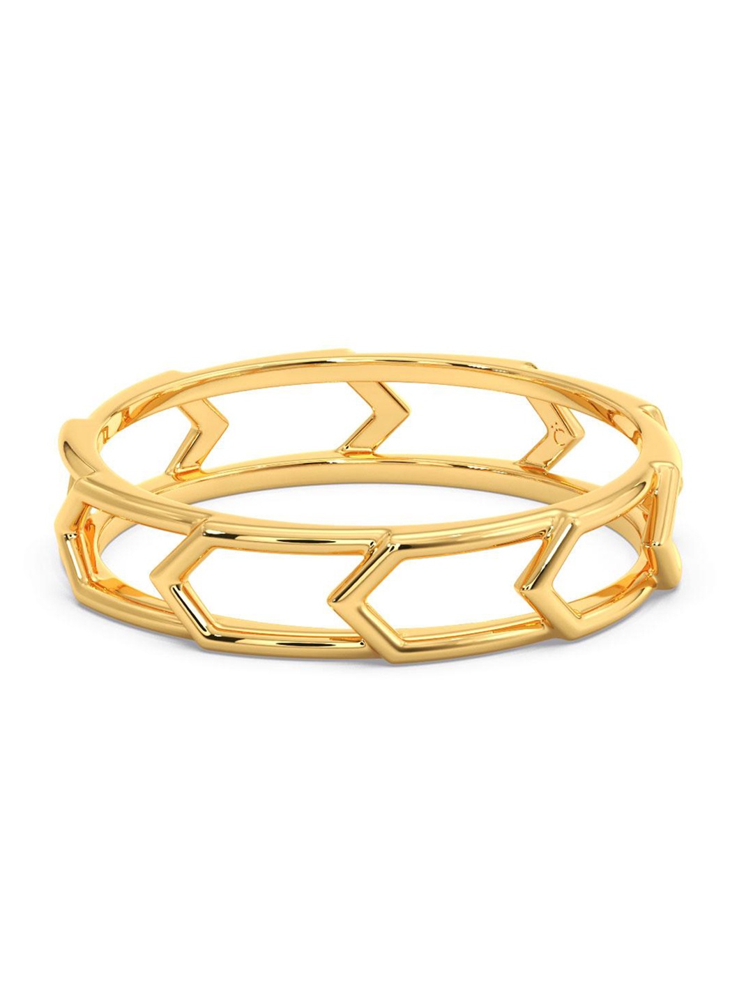 

CANDERE A KALYAN JEWELLERS COMPANY 14KT BIS Hallmark Gold Finger Ring-1.39gm