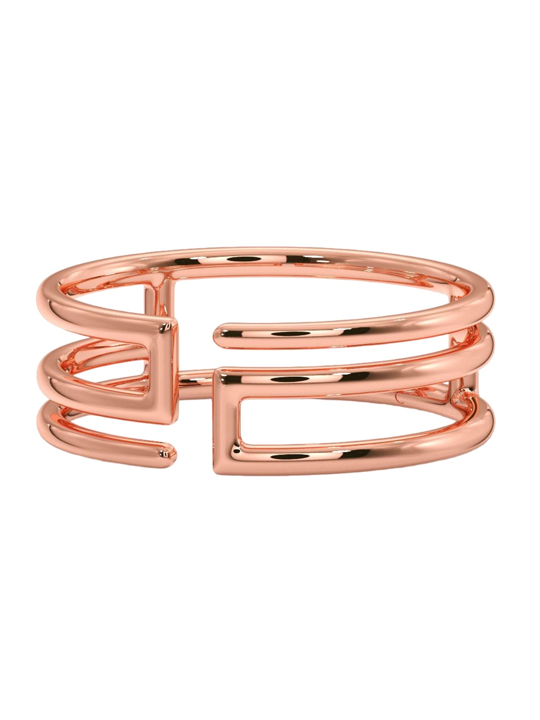 

CANDERE A KALYAN JEWELLERS COMPANY 18KT BIS Hallmark Rose Gold Finger Ring-2.96 g