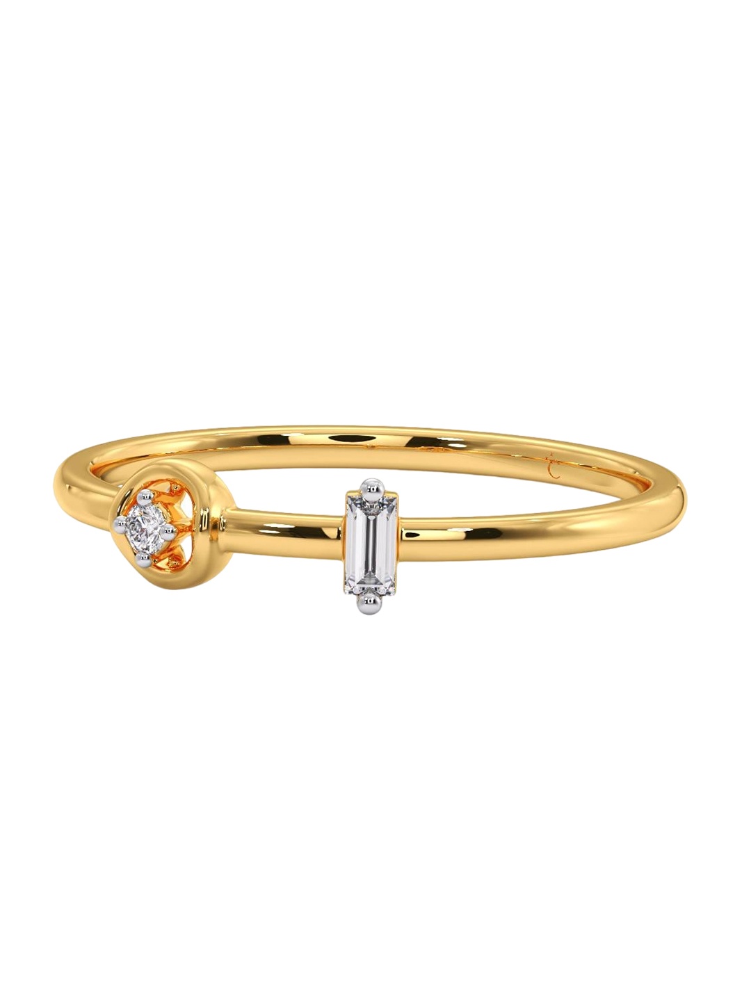 

CANDERE A KALYAN JEWELLERS COMPANY 14KT CZ-Studded Gold Ring 0.96 g