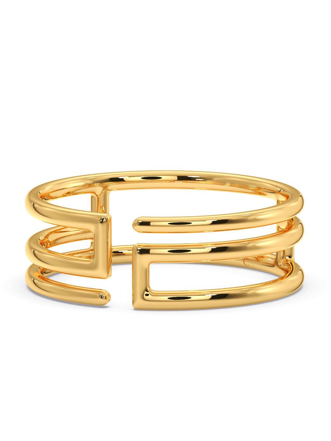 

CANDERE A KALYAN JEWELLERS COMPANY 18KT BIS Hallmark Gold Finger Ring-2.49 g