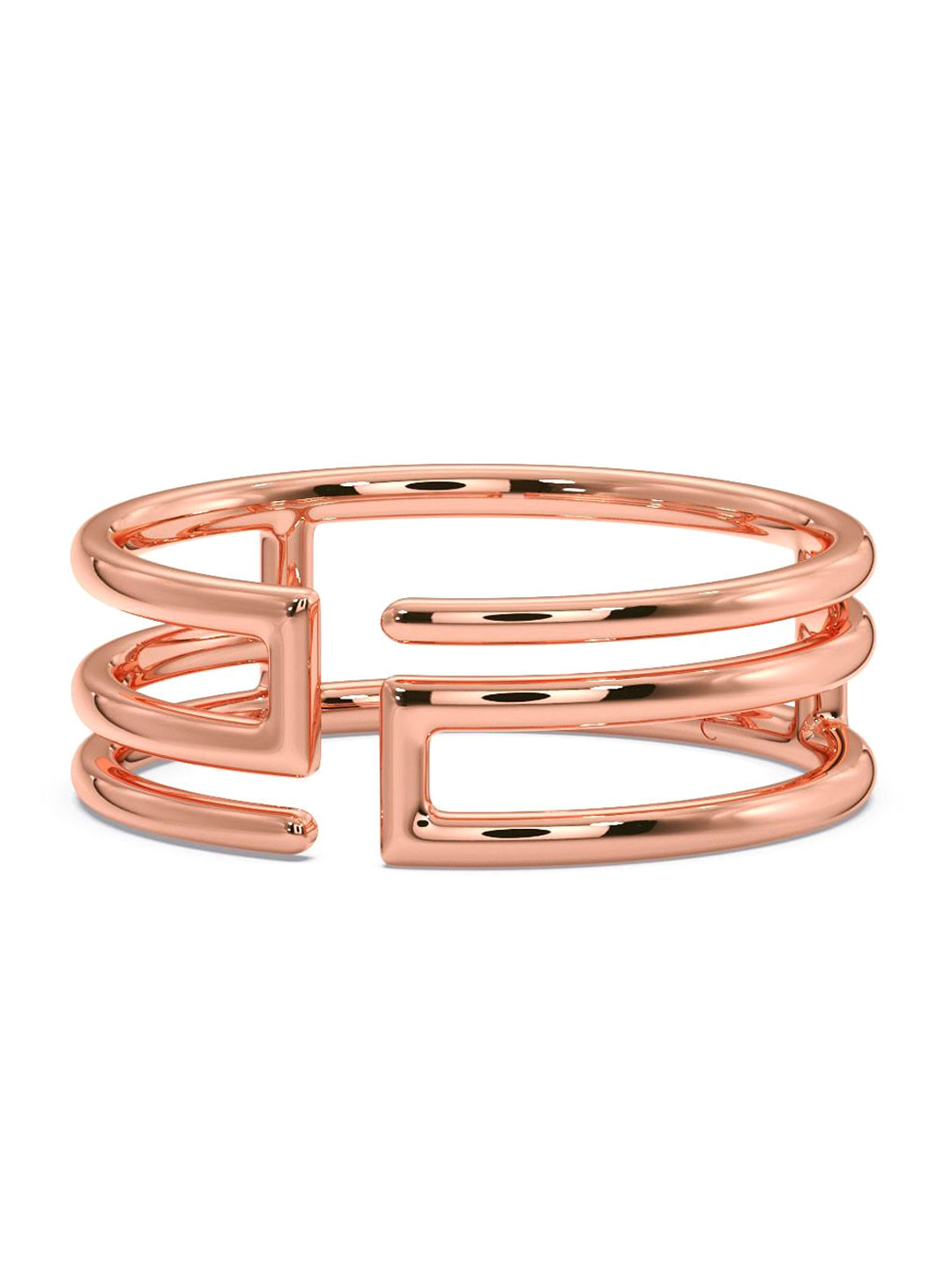 

CANDERE A KALYAN JEWELLERS COMPANY 18KT BIS Hallmark Rose Gold Ring-2.55 g