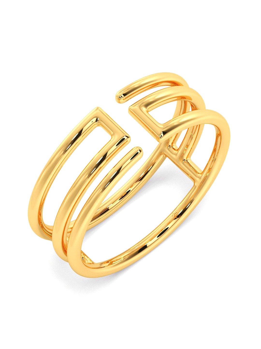 

CANDERE A KALYAN JEWELLERS COMPANY 14KT BIS Hallmark Gold Finger Ring 2.12 g