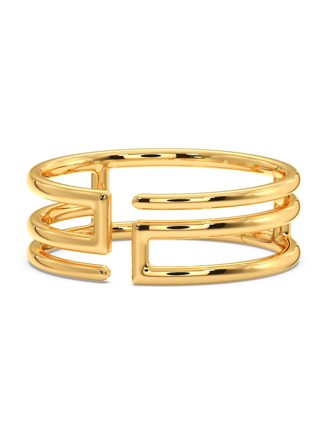 

CANDERE A KALYAN JEWELLERS COMPANY 18KT BIS Hallmark Gold Ring-2.55 g