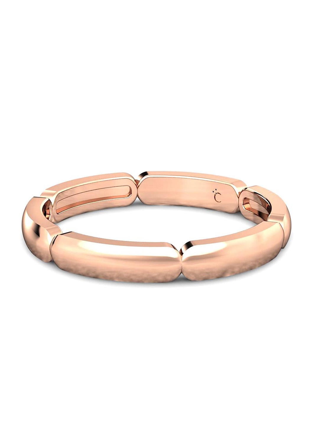

CANDERE A KALYAN JEWELLERS COMPANY 14KT BIS Hallmark Rose Gold Finger Ring-1.9 g