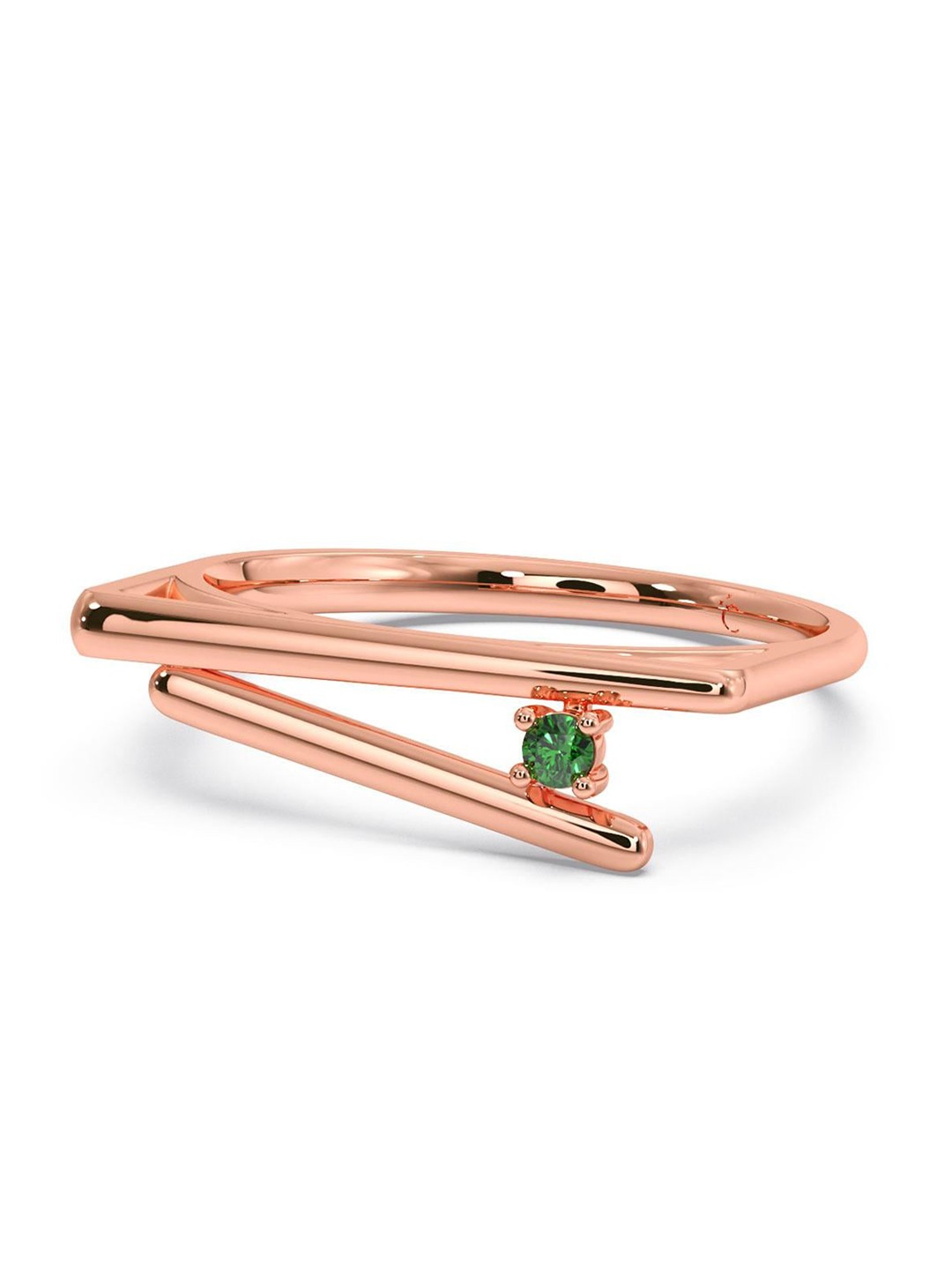 

CANDERE A KALYAN JEWELLERS COMPANY 18KT BIS Hallmark Rose Gold Finger Ring-1.75 gm
