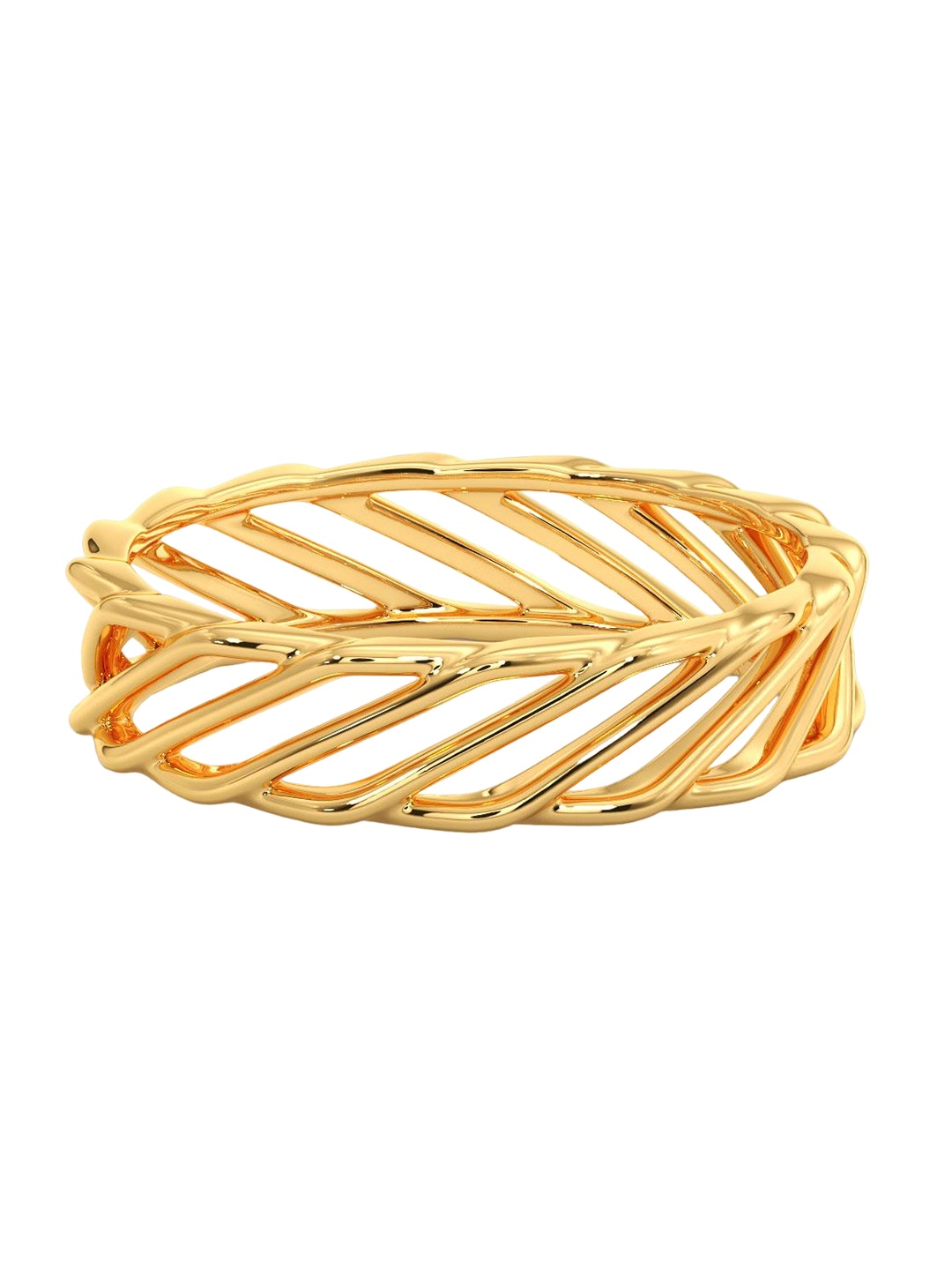 

CANDERE A KALYAN JEWELLERS COMPANY 18KT BIS Hallmark Gold Finger Ring-2.41gm