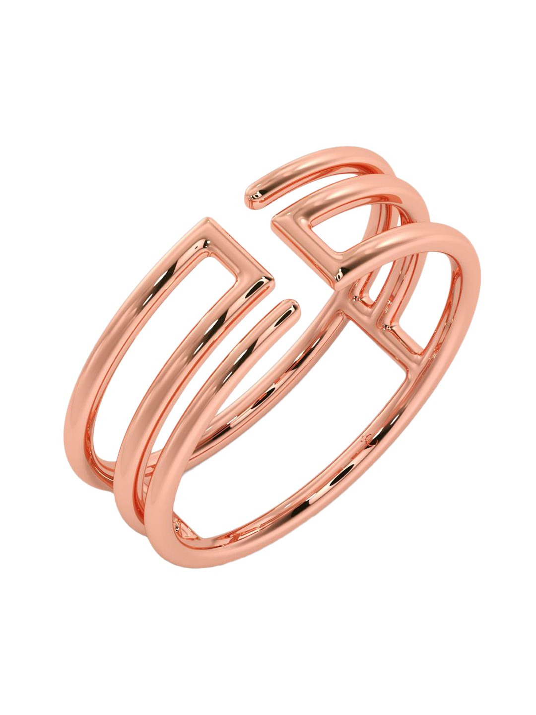 

CANDERE A KALYAN JEWELLERS COMPANY 18KT BIS Hallmark Rose Gold Finger Ring-2.92gm