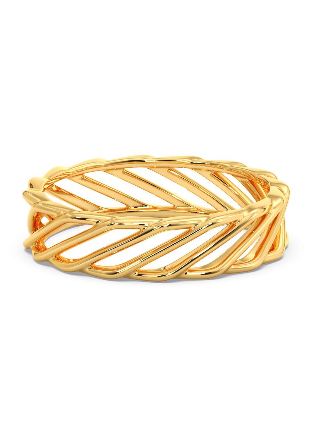 

CANDERE A KALYAN JEWELLERS COMPANY 18KT BIS Hallmark Gold Finger Ring-2.05gm